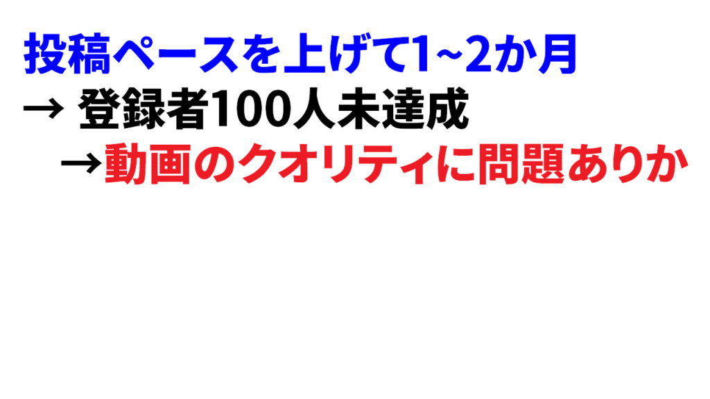 Youtubeが伸びないつらい期間は5