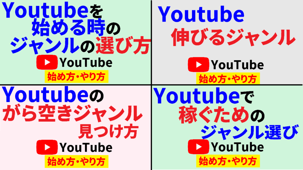 Youtube動画の人気ジャンルについて