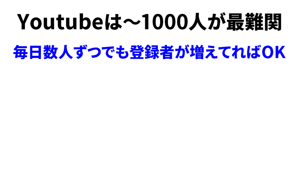 Youtube1000人達成のコツは継続すること③