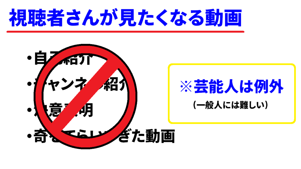 Youtubeで最初の動画1本目を作るときの鉄則③