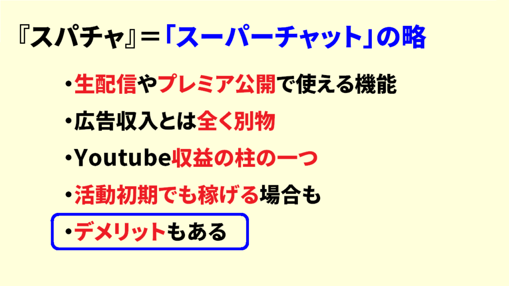 Youtubeのスパチャとは7