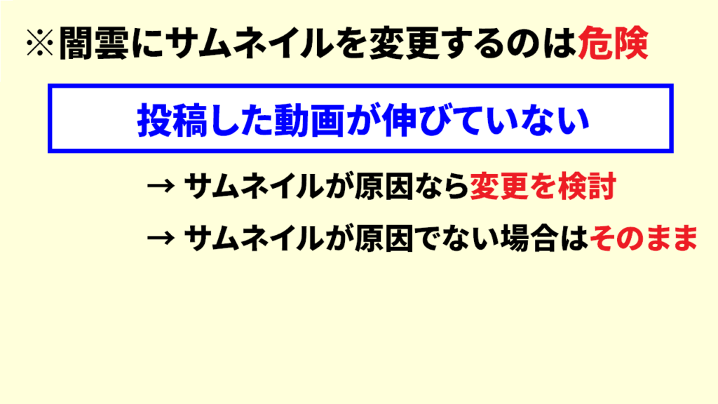 youtubeのサムネイルは変更してもOK？2