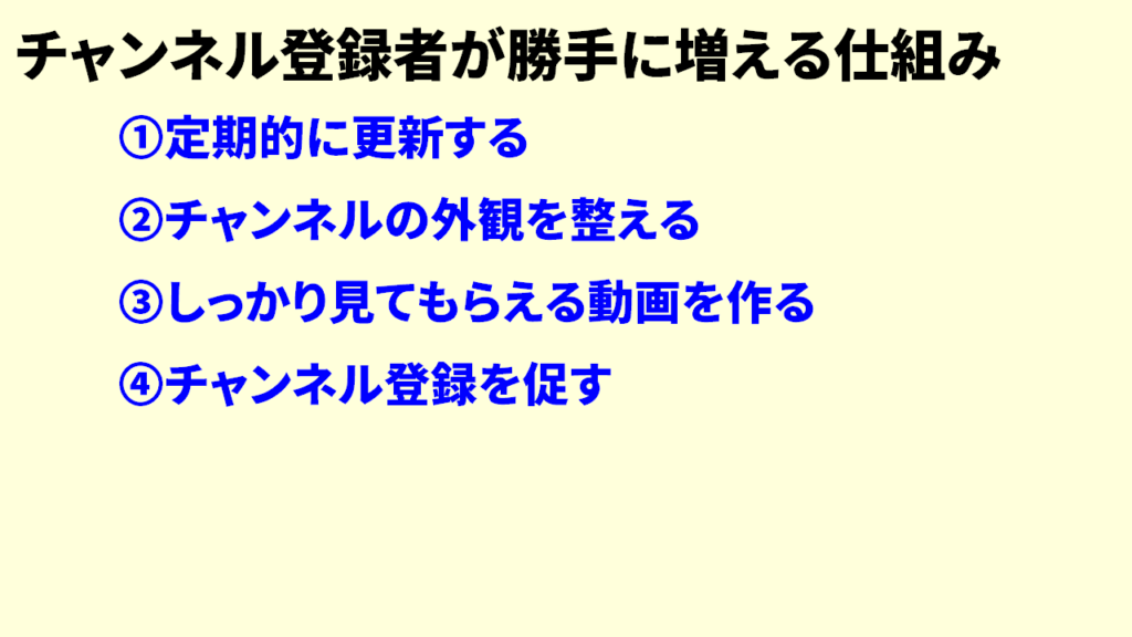 チャンネル登録者の増やし方21