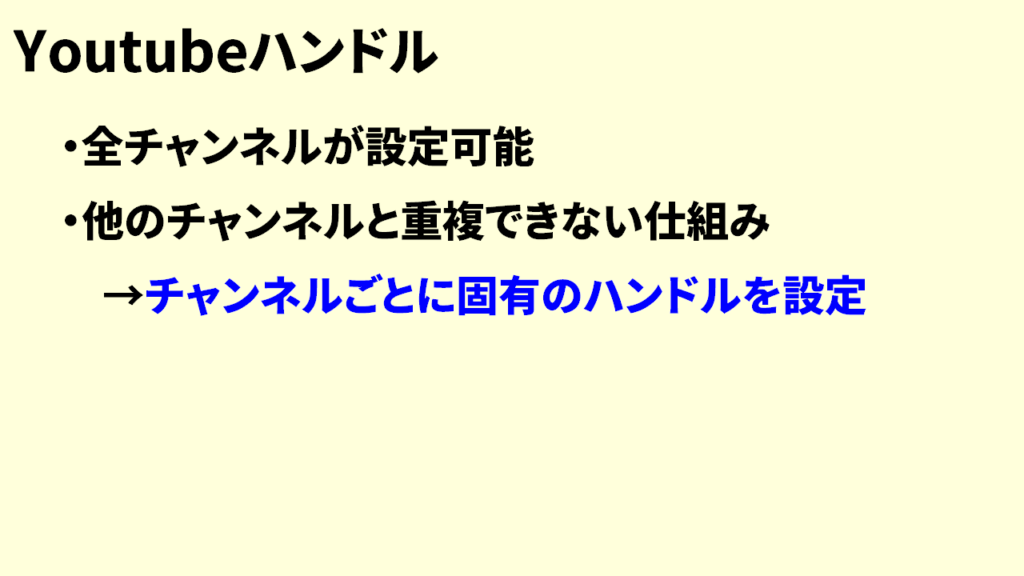 Youtubeハンドルとは7