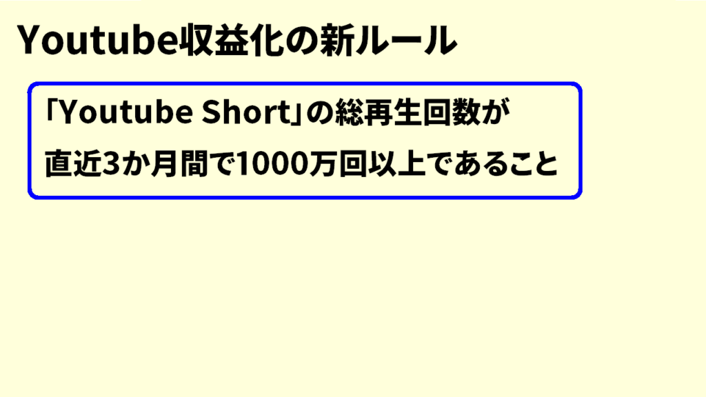 「総再生時間 4000時間」にショート動画は含まれる？4